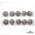 119-02 Кнопки пришивные декоративные металл 25 мм, цв.-никель - купить в Перми. Цена: 30.23 руб.