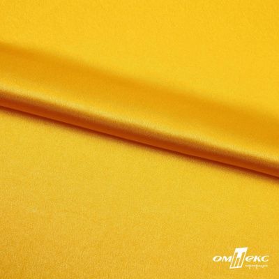 Поли креп-сатин 13-0859, 125 (+/-5) гр/м2, шир.150см, цвет жёлтый - купить в Перми. Цена 155.57 руб.