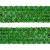Тесьма с пайетками D4, шир. 35 мм/уп. 25+/-1 м, цвет зелёный - купить в Перми. Цена: 1 308.30 руб.