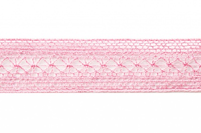 Тесьма кружевная 0621-1669, шир. 20 мм/уп. 20+/-1 м, цвет 096-розовый - купить в Перми. Цена: 673.91 руб.