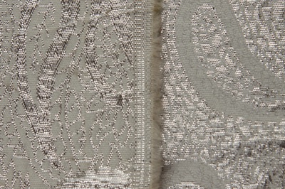 Ткань костюмная жаккард, 135 гр/м2, шир.150см, цвет белый№19 - купить в Перми. Цена 441.94 руб.