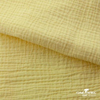 Ткань Муслин, 100% хлопок, 125 гр/м2, шир. 135 см (12-0824) цв.лимон нюд - купить в Перми. Цена 337.25 руб.