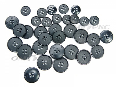 51926/15 мм (4 пр) черные пуговицы (брючные) - купить в Перми. Цена: 1.50 руб.