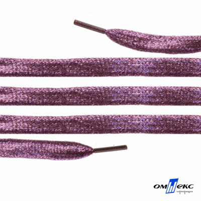 Шнурки #107-01, плоские 130 см, цв.розовый металлик - купить в Перми. Цена: 35.45 руб.