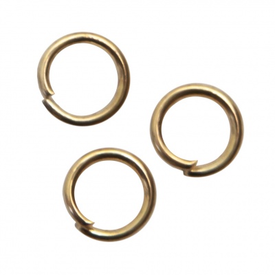 Кольцо  соединительное для бижутерии 5 мм, цв.-золото - купить в Перми. Цена: 0.44 руб.