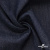 Ткань костюмная "Джинс" с начесом, 320 г/м2, 80% хлопок 20%полиэстер, шир. 160 см, т.синий - купить в Перми. Цена 492.24 руб.