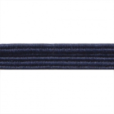 Резиновые нити с текстильным покрытием, шир. 6 мм ( упак.30 м/уп), цв.- 117-т.синий - купить в Перми. Цена: 152.05 руб.