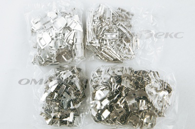 Крючки брючные 4 шипа "Стром" 144 шт. никель - купить в Перми. Цена: 383.97 руб.