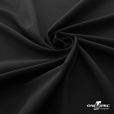 Плательная ткань "Невада", 120 гр/м2, шир.150 см, цвет чёрный - купить в Перми. Цена 254.22 руб.