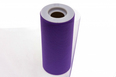 Фатин в шпульках 16-85, 10 гр/м2, шир. 15 см (в нам. 25+/-1 м), цвет фиолетовый - купить в Перми. Цена: 101.71 руб.