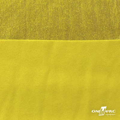Трикотажное полотно голограмма, шир.140 см, #602 -жёлтый/жёлтый - купить в Перми. Цена 385.88 руб.