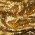 Трикотажное полотно, Сетка с пайетками,188 гр/м2, шир.140 см, цв.-тем.золото (#51) - купить в Перми. Цена 505.15 руб.