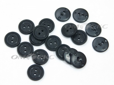51820/18 мм (2 пр) черные пуговицы - купить в Перми. Цена: 0.82 руб.