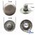 Кнопка металлическая "Альфа" с пружиной, 15 мм (уп. 720+/-20 шт), цвет никель - купить в Перми. Цена: 1 466.73 руб.