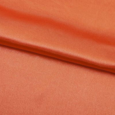 Поли креп-сатин 18-1445, 120 гр/м2, шир.150см, цвет оранжевый - купить в Перми. Цена 155.57 руб.