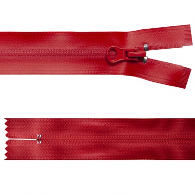 Молния водонепроницаемая PVC Т-7, 20 см, неразъемная, цвет (820)-красный - купить в Перми. Цена: 21.56 руб.