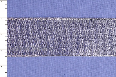 Лента парча MR-25, 25мм (33 м)  серебро - купить в Перми. Цена: 403.62 руб.