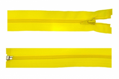 Спиральная молния Т5 131, 90 см, автомат, цвет жёлтый - купить в Перми. Цена: 14.20 руб.