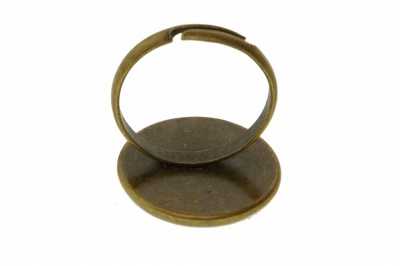 Заготовка для рукоделия металлическая фигурная для кольца 15мм - купить в Перми. Цена: 7.44 руб.