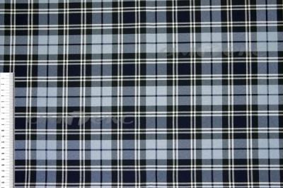 Ткань костюмная клетка Т7274 2004, 220 гр/м2, шир.150см, цвет т.синий/гол/бел - купить в Перми. Цена 