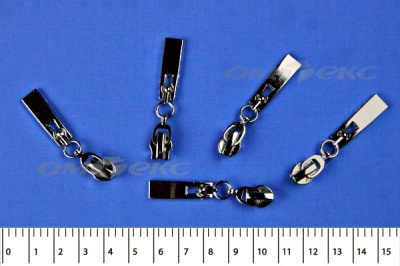 Слайдер декоративный, металлический №1/спираль Т7/никель - купить в Перми. Цена: 6.29 руб.
