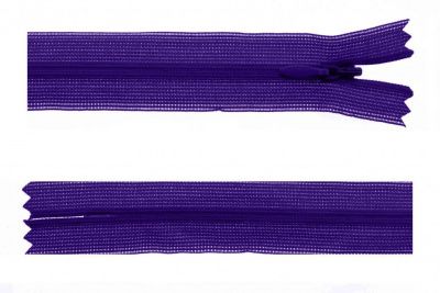 Молния потайная Т3 866, 50 см, капрон, цвет фиолетовый - купить в Перми. Цена: 8.71 руб.