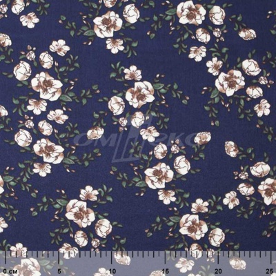 Плательная ткань "Фламенко" 3.2, 80 гр/м2, шир.150 см, принт растительный - купить в Перми. Цена 239.03 руб.