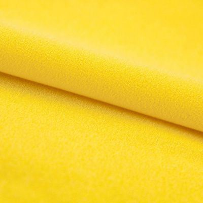 Креп стрейч Амузен 12-0752, 85 гр/м2, шир.150см, цвет жёлтый - купить в Перми. Цена 194.07 руб.