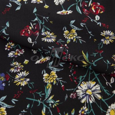 Плательная ткань "Фламенко" 6.2, 80 гр/м2, шир.150 см, принт растительный - купить в Перми. Цена 239.03 руб.