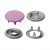 Кнопка рубашечная (закрытая) 9,5мм - эмаль, цв.003 - розовый - купить в Перми. Цена: 5.74 руб.