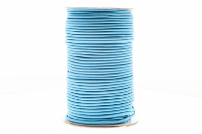 0370-1301-Шнур эластичный 3 мм, (уп.100+/-1м), цв.168 - голубой - купить в Перми. Цена: 459.62 руб.