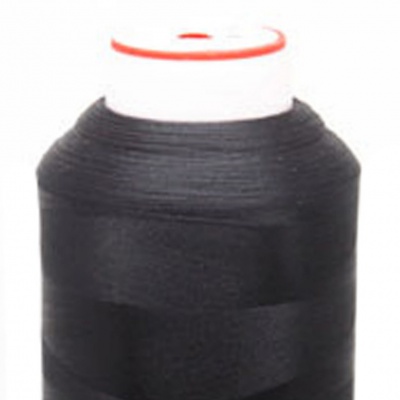 Нитки текстурированные некручёные, намот. 5 000 м, цвет чёрный - купить в Перми. Цена: 70.43 руб.