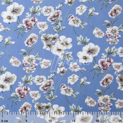 Плательная ткань "Фламенко" 12.1, 80 гр/м2, шир.150 см, принт растительный - купить в Перми. Цена 241.49 руб.