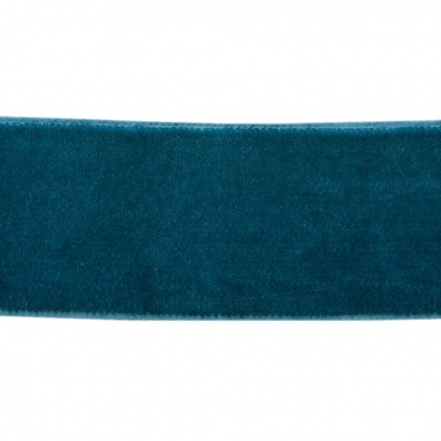 Лента бархатная нейлон, шир.25 мм, (упак. 45,7м), цв.65-изумруд - купить в Перми. Цена: 981.09 руб.