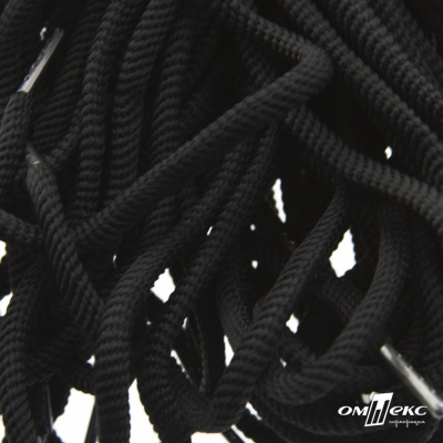 Шнурки #106-09, круглые 130 см, цв.чёрный - купить в Перми. Цена: 21.92 руб.