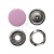 Кнопка рубашечная (закрытая) 9,5мм - эмаль, цв.003 - розовый - купить в Перми. Цена: 5.74 руб.