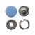 Кнопка рубашечная (закрытая) 9,5мм - эмаль, цв.182 - св.голубой - купить в Перми. Цена: 5.74 руб.