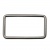 Рамка металлическая прямоугольная, 40 х 15 мм- тём.никель - купить в Перми. Цена: 4.60 руб.