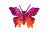 Бабочка декоративная пластиковая #10 - купить в Перми. Цена: 7.09 руб.