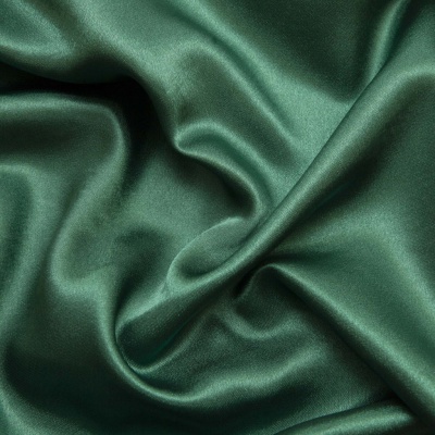 Поли креп-сатин 19-5420, 125 (+/-5) гр/м2, шир.150см, цвет зелёный - купить в Перми. Цена 155.57 руб.