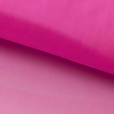 Фатин матовый 16-31, 12 гр/м2, шир.300см, цвет барби розовый - купить в Перми. Цена 100.92 руб.