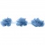Тесьма плетеная "Рюш", упак. 9,14 м, цвет голубой - купить в Перми. Цена: 45.87 руб.
