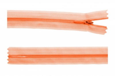 Молния потайная Т3 849, 20 см, капрон, цвет оранжевый - купить в Перми. Цена: 5.12 руб.