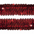 Тесьма с пайетками 3, шир. 30 мм/уп. 25+/-1 м, цвет красный - купить в Перми. Цена: 1 098.48 руб.