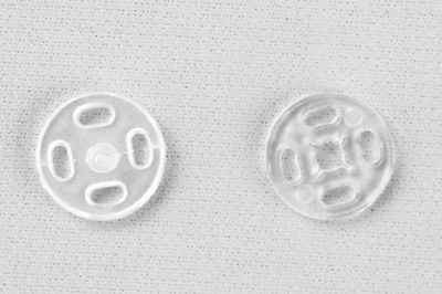 Кнопки пришивные пластиковые 11,5 мм, блистер 24шт, цв.-прозрачные - купить в Перми. Цена: 59.44 руб.