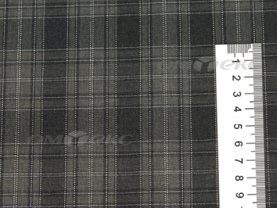 Ткань костюмная клетка 25235 2004, 185 гр/м2, шир.150см, цвет серый/бел - купить в Перми. Цена 