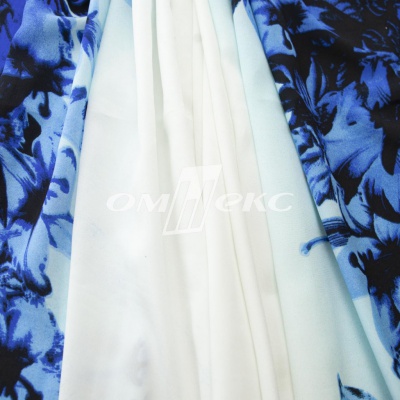 Плательная ткань "Фламенко" 19.1, 80 гр/м2, шир.150 см, принт растительный - купить в Перми. Цена 243.96 руб.