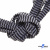 Шнурки #107-07, плоские 130 см, двухцветные цв.серый/чёрный - купить в Перми. Цена: 23.03 руб.